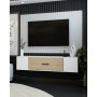 HANAH HOME TV polica Kodaks White Sapphire Oak - slika 2