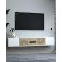HANAH HOME TV polica Kodaks L2 White Sapphire Oak - slika 2