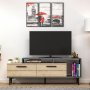 HANAH HOME TV polica Niva Sapphire Oak Anthracite - slika 1