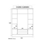 HANAH HOME Mat beli ormar Rb 063 03 - slika 5