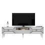 HANAH HOME TV polica Yumedi White Silver - slika 2