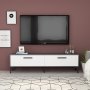 HANAH HOME TV polica Inel Anthracite White - slika 1