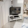 HANAH HOME TV polica Maldiv White - slika 1