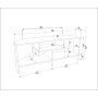 HANAH HOME TV polica Maldiv Green - slika 5
