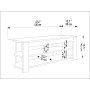 HANAH HOME TV polica Rita Travertine - slika 5