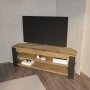 HANAH HOME TV polica Rita Oud Oak Anthracite - slika 2