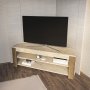 HANAH HOME TV polica Rita White Oud Oak - slika 2