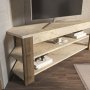 HANAH HOME TV polica Rita White Oud Oak - slika 3