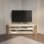 HANAH HOME TV polica Rita White Oud Oak - slika 1