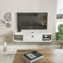 HANAH HOME TV polica Ibarra White - slika 1