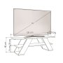 HANAH HOME TV polica Farfalla Antique White - slika 4