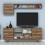 HANAH HOME TV polica Ayla Walnut - slika 1