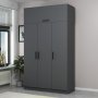 HANAH HOME Ormar Minar 3 Kapak 2 Cekmece 255 Anthracite - slika 1