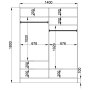 HANAH HOME Ormar mat bela boja Rb 163 - slika 5