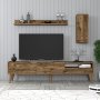 HANAH HOME TV polica Valensiya Walnut - slika 1