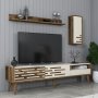 HANAH HOME TV polica Valensiya - Walnut Cream - slika 3