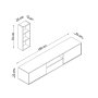 HANAH HOME TV polica Aurora - Sapphire Oak - slika 5