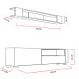 HANAH HOME TV polica Arya - White Cordoba - slika 4