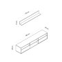 HANAH HOME TV polica Zenith - Sapphire Oak - slika 5