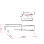 HANAH HOME TV polica Ayaz White Teak - slika 4