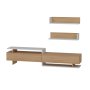 HANAH HOME TV polica Ayaz Teak White - slika 3