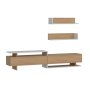HANAH HOME TV polica Ayaz Teak White - slika 4