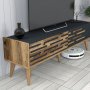 HANAH HOME TV polica Valensiya 140 - Walnut Anthracite - slika 4