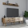HANAH HOME TV polica Valensiya 140 - Walnut Cream - slika 2