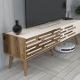 HANAH HOME TV polica Valensiya 140 - Walnut Cream - slika 4
