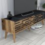 HANAH HOME TV polica Valensiya 140 - Walnut Black Marble - slika 4