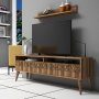 HANAH HOME TV polica Line Walnut - slika 1