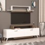 HANAH HOME TV polica Harmony White Walnut - slika 1