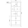 HANAH HOME Polica za knjige Rb 023 - slika 3