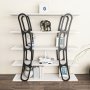 HANAH HOME Polica za knjige Adar White Black - slika 3
