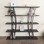 HANAH HOME Polica za knjige Adar Black - slika 3