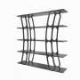 HANAH HOME Polica za knjige Adar Black - slika 4