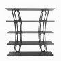 HANAH HOME Polica za knjige Adar Black - slika 5