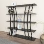HANAH HOME Polica za knjige Adar Black - slika 1