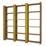 HANAH HOME Polica za knjige City 3 Walnut Yellow - slika 3