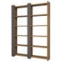 HANAH HOME Polica za knjige City 2 Walnut Chalcedony - slika 3