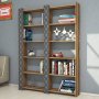 HANAH HOME Polica za knjige City 2 Walnut Chalcedony - slika 1