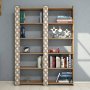 HANAH HOME Polica za knjige City 2 Walnut Cream - slika 2