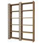 HANAH HOME Polica za knjige City 2 Walnut Cream - slika 3