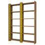 HANAH HOME Polica za knjige City 2 Walnut Yellow - slika 3
