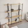 HANAH HOME Polica za knjige Moss Black Oak - slika 3