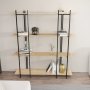 HANAH HOME Polica za knjige Moss Black Oak - slika 1
