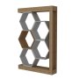 HANAH HOME Polica za knjige Artemis Walnut White - slika 4