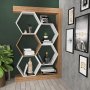 HANAH HOME Polica za knjige Artemis Walnut White - slika 1