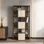 HANAH HOME Polica za knjige Monaco Walnut Travertine - slika 1