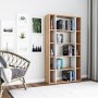 HANAH HOME Polica za knjige Sanborn Oak White - slika 1